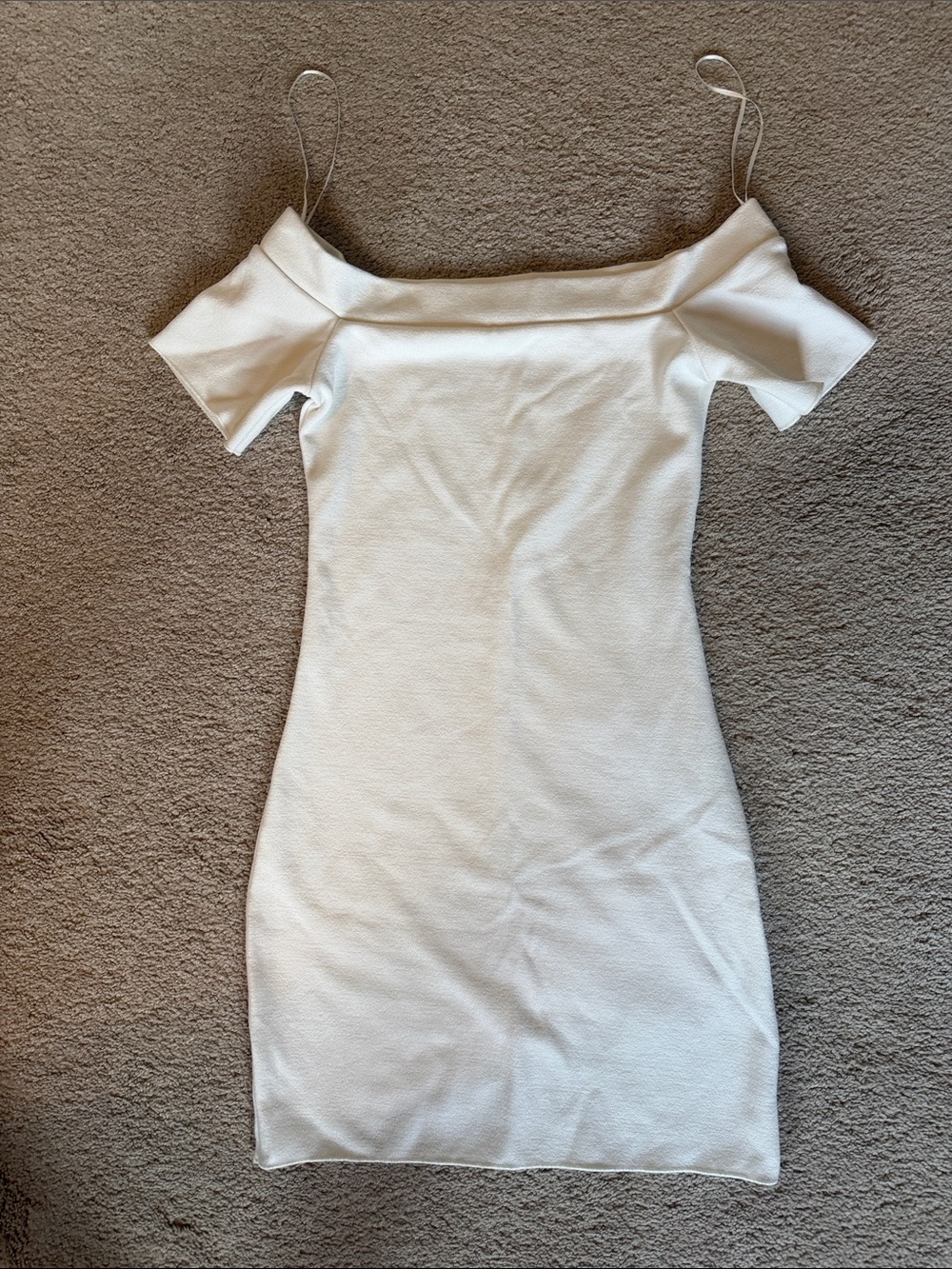 Zara One-Shoulder White Bodycon Dress